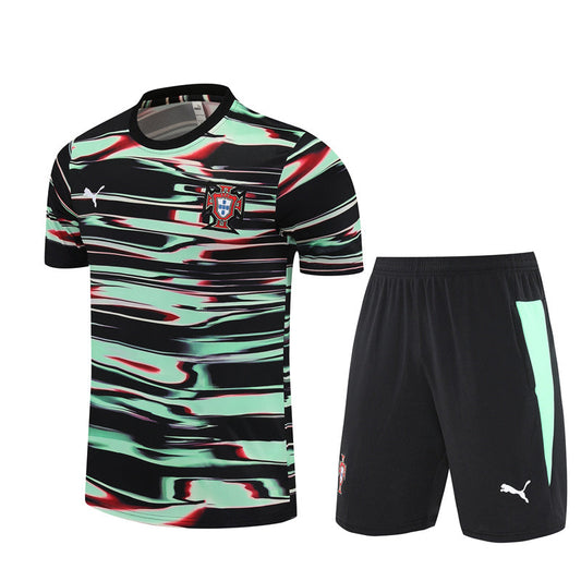 Maillot Short Portugal Training Noir Homme/Enfant 2025 2026