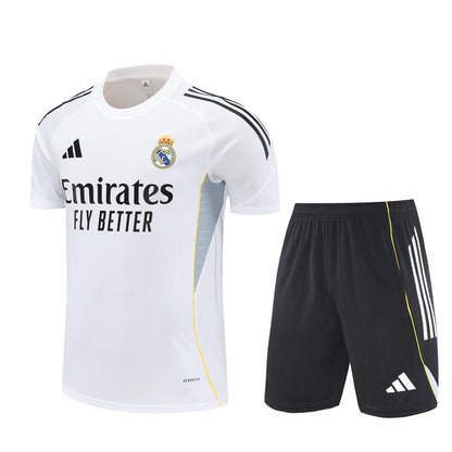 Maillot Short Training Real Madrid Blanc Homme/Enfant 2025 2026