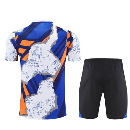 Maillot Short Training Real Madrid Bleu/Blanc Homme/Enfant 2025-2026