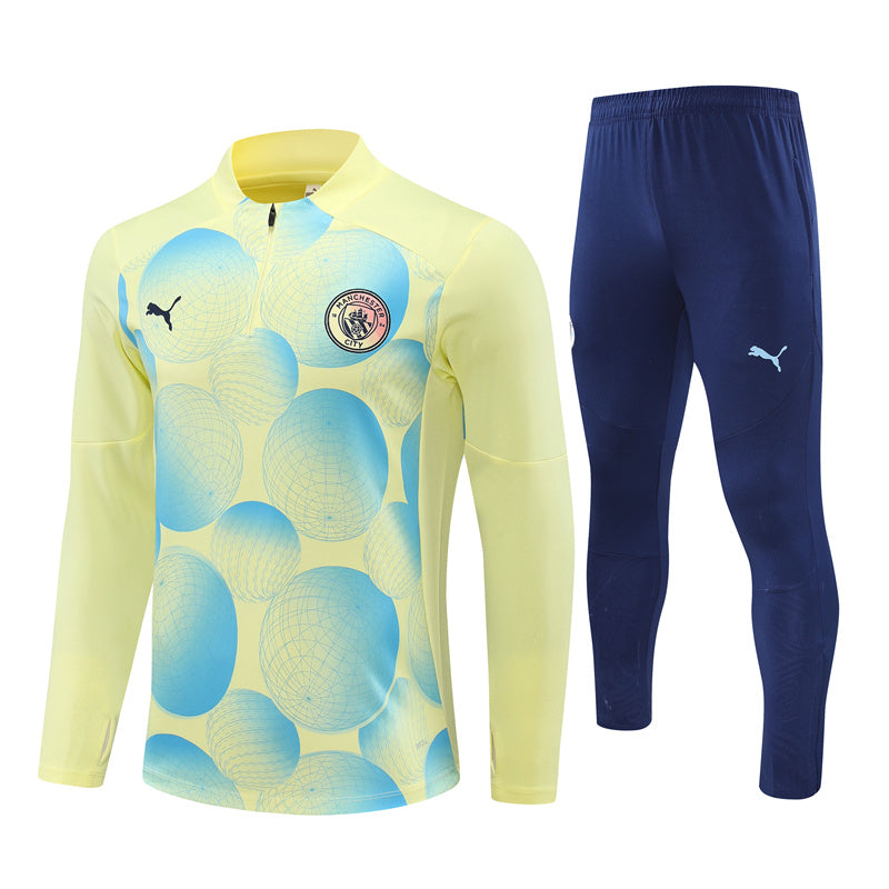 Survetement Manchester City Training Homme/Enfant 2024 2025 Jaune