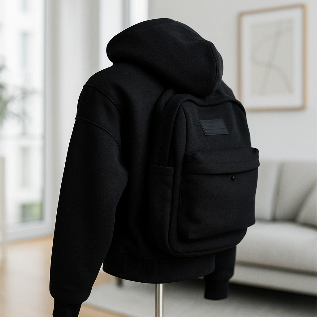 Sweat à Capuche avec Sac à Dos Intégré – Pratique pour Voyager