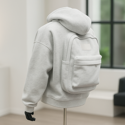 Sweat à Capuche avec Sac à Dos Intégré – Pratique pour Voyager